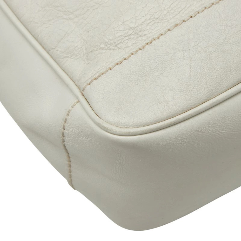 Balenciaga Reporter Crossbody Bag White Leather - Picture 7 of 8